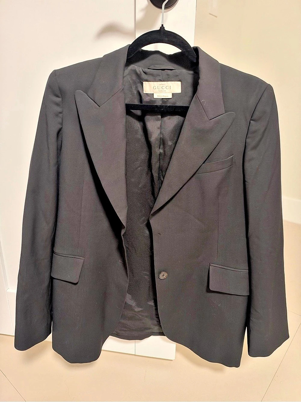 Gucci Blazer Black Blazer Size 46